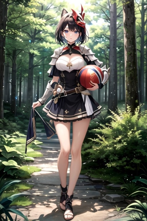 Skirt, Full Body, Forest AI Porn