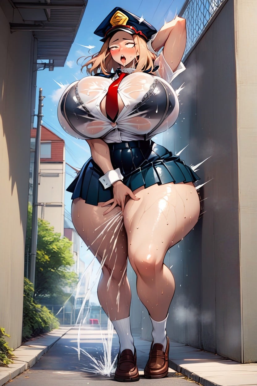 Tie, Ua High Uniform, School Uniform AI Porn