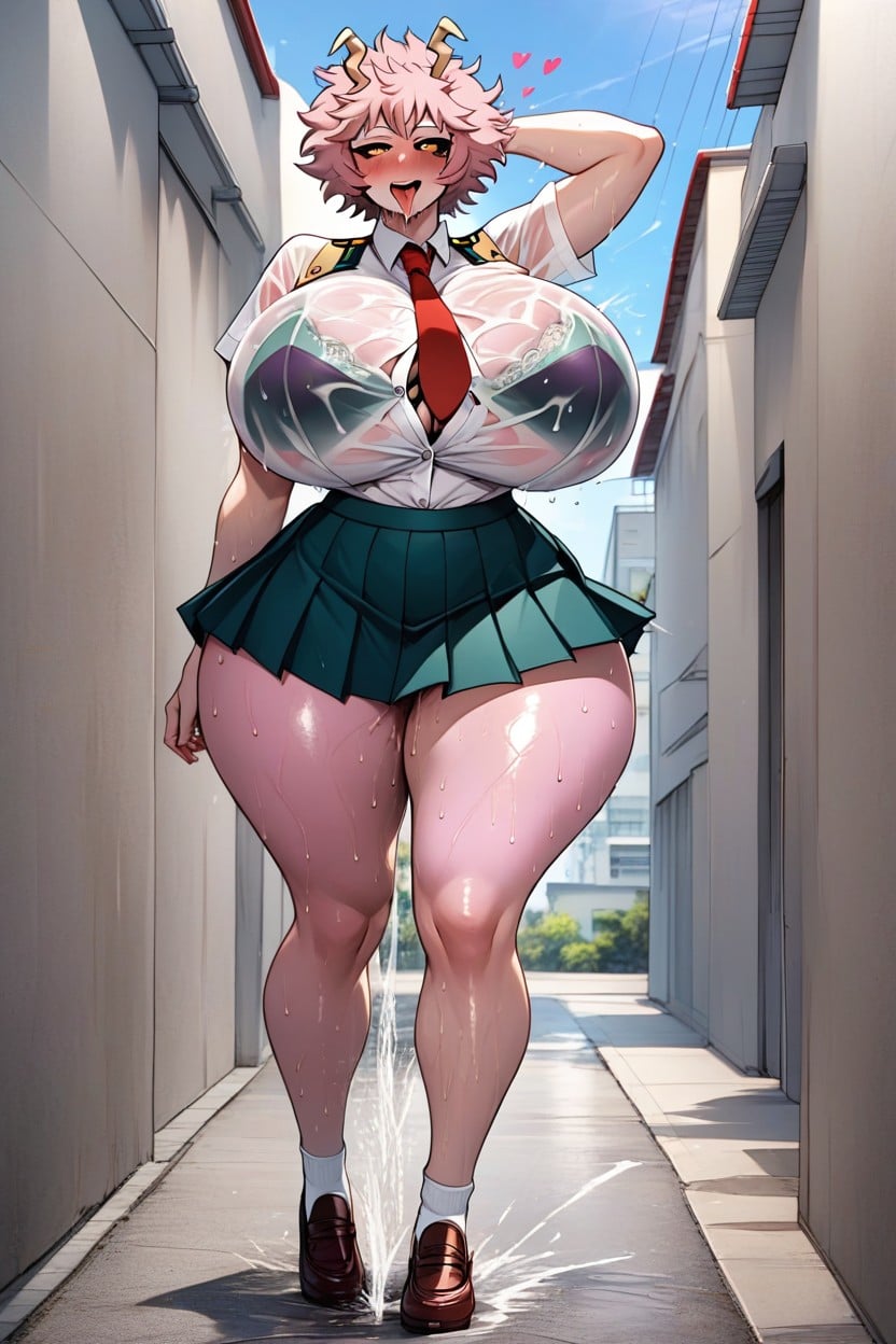 Wet Clothes, Tight Clothing, Micro Skirt AI Porn