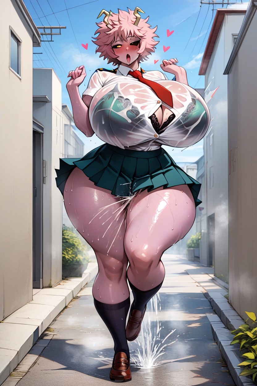 Outdoors, Heart Bubble, Uncontrollable Orgasm AI Porn