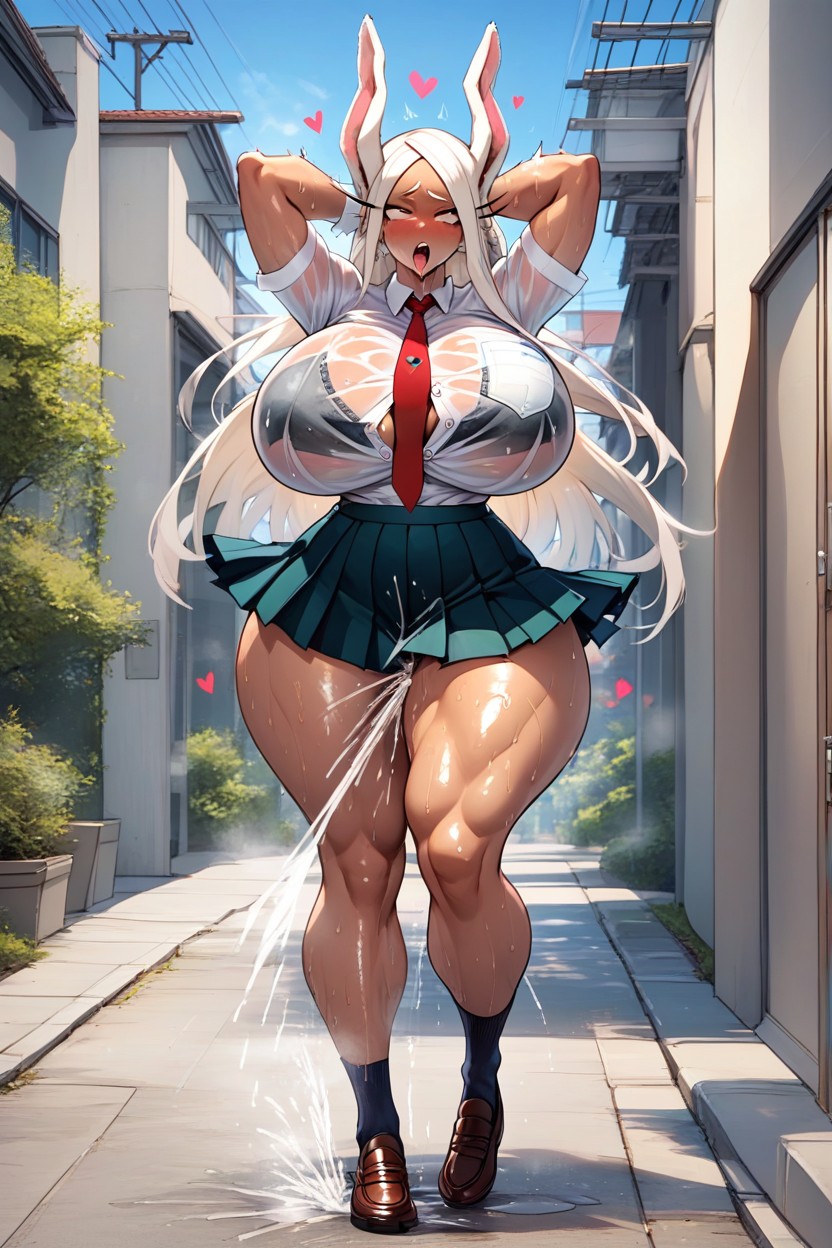 Standing, Squirting, Hearts Eyes AI Porn