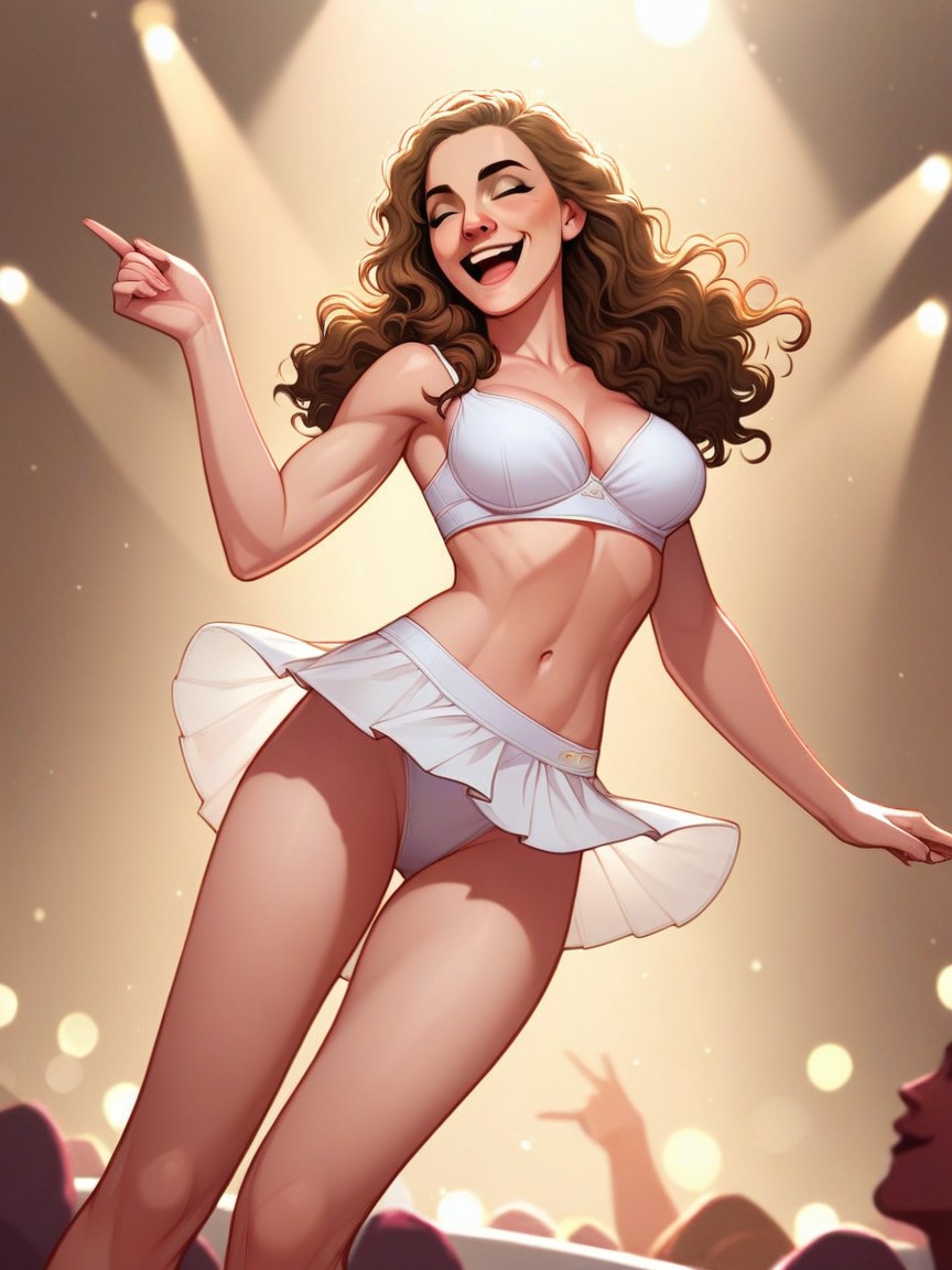 Hermione Granger, Laughing, Dancing Shemale AI Porn