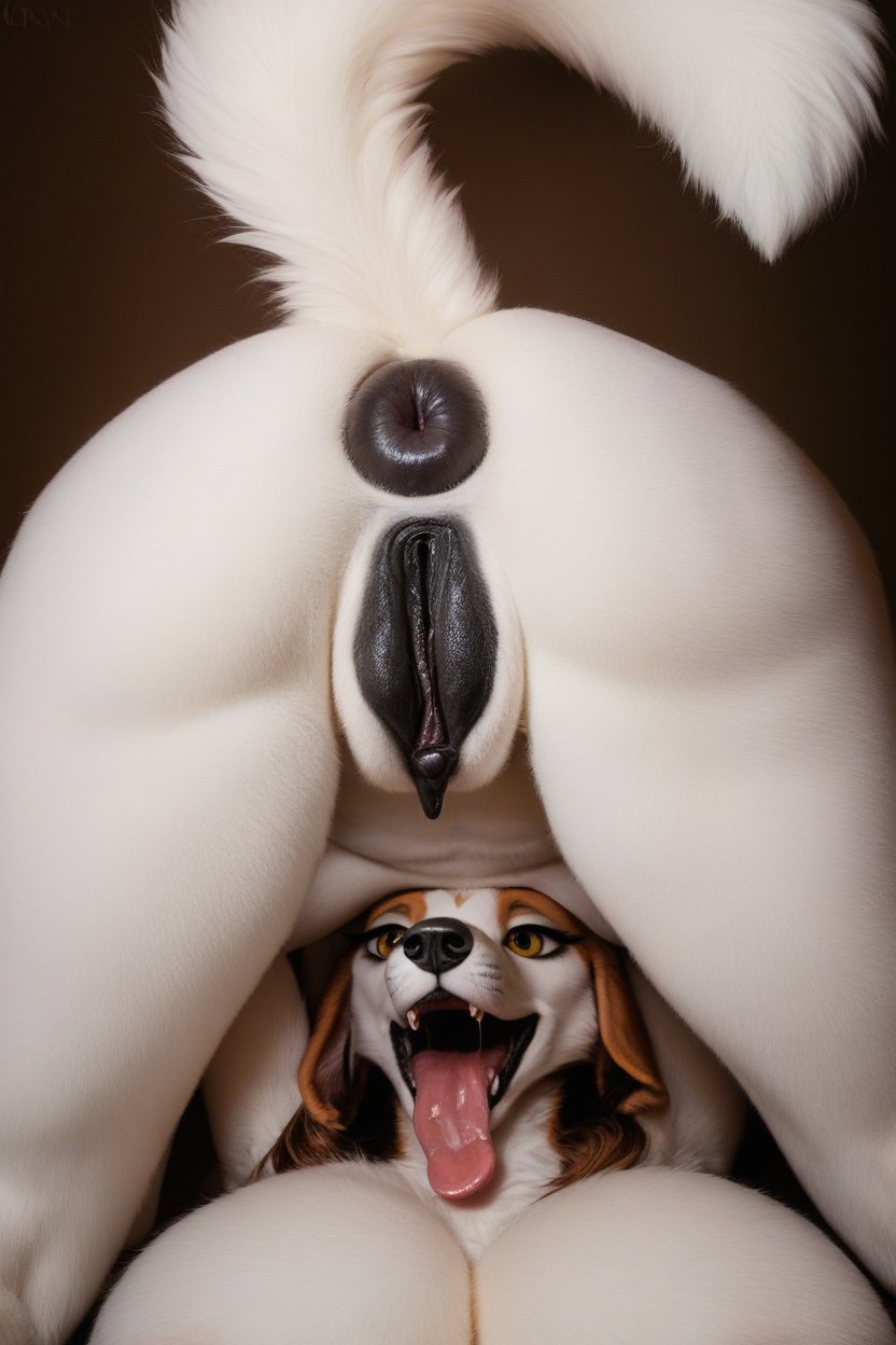 Big Full Breasts, Puffy Pussy, Female Dogs On All Fours Furry AI Porn