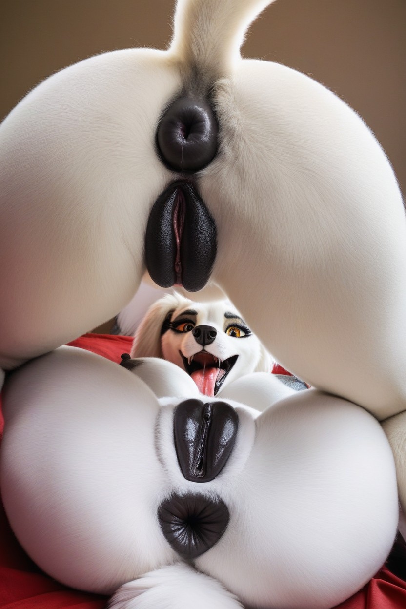 Fat Booty, White Fur Only, Perfect Pussy Furry AI Porn