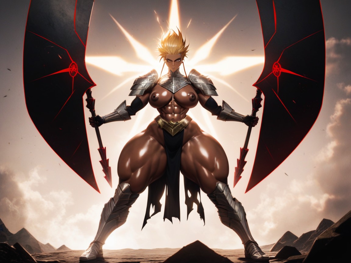 Silver Goddess Half Mask, Afterimage, Bobcut Hentai AI Porn