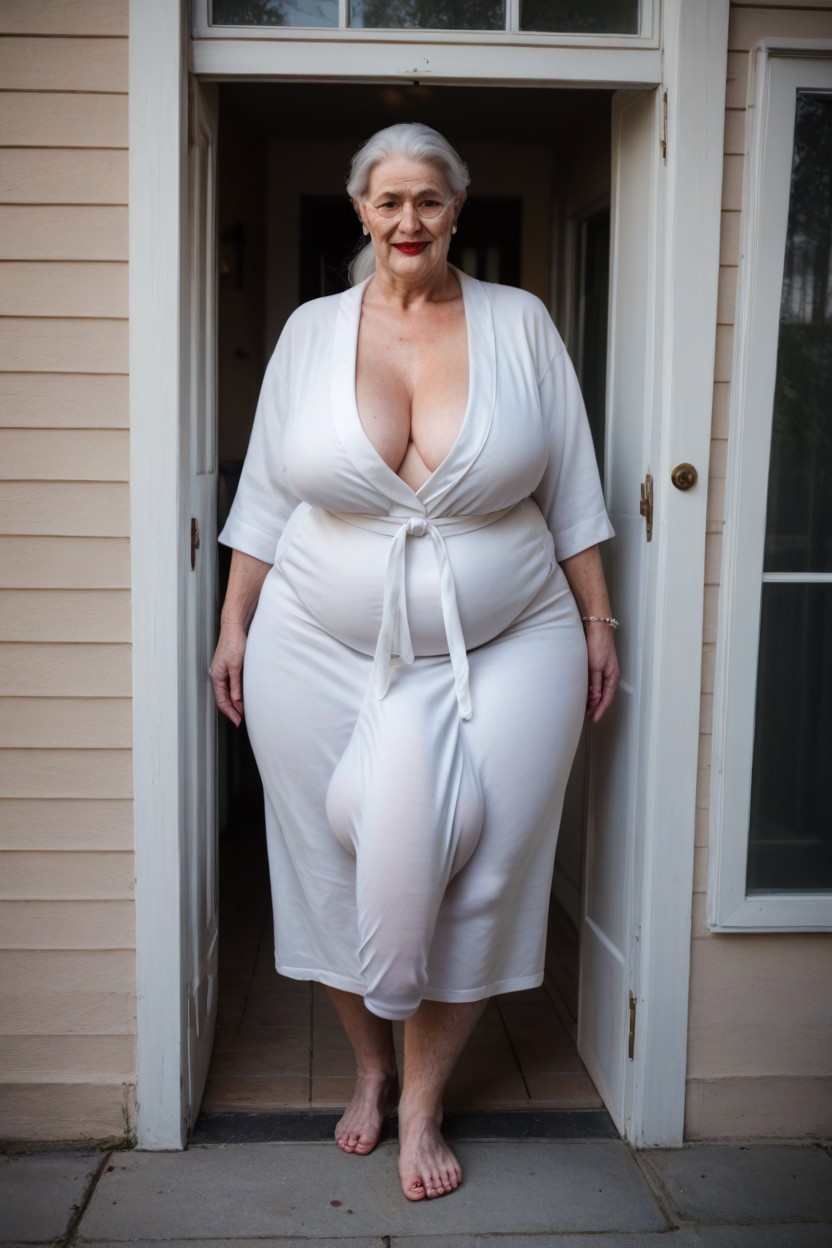 Grinning, Fat, Satan Robe Shemale AI Porn
