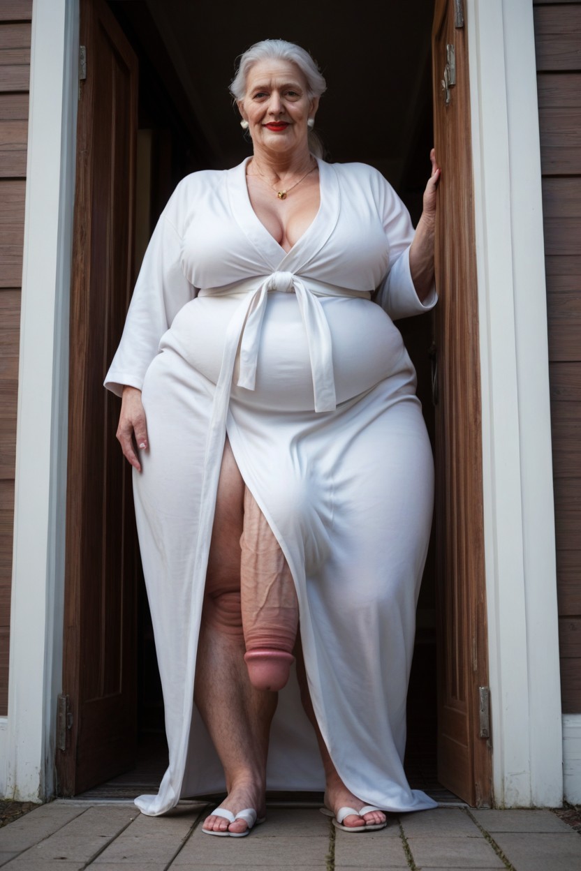 Fully Clothed, Fat, 60+ Shemale AI Porn