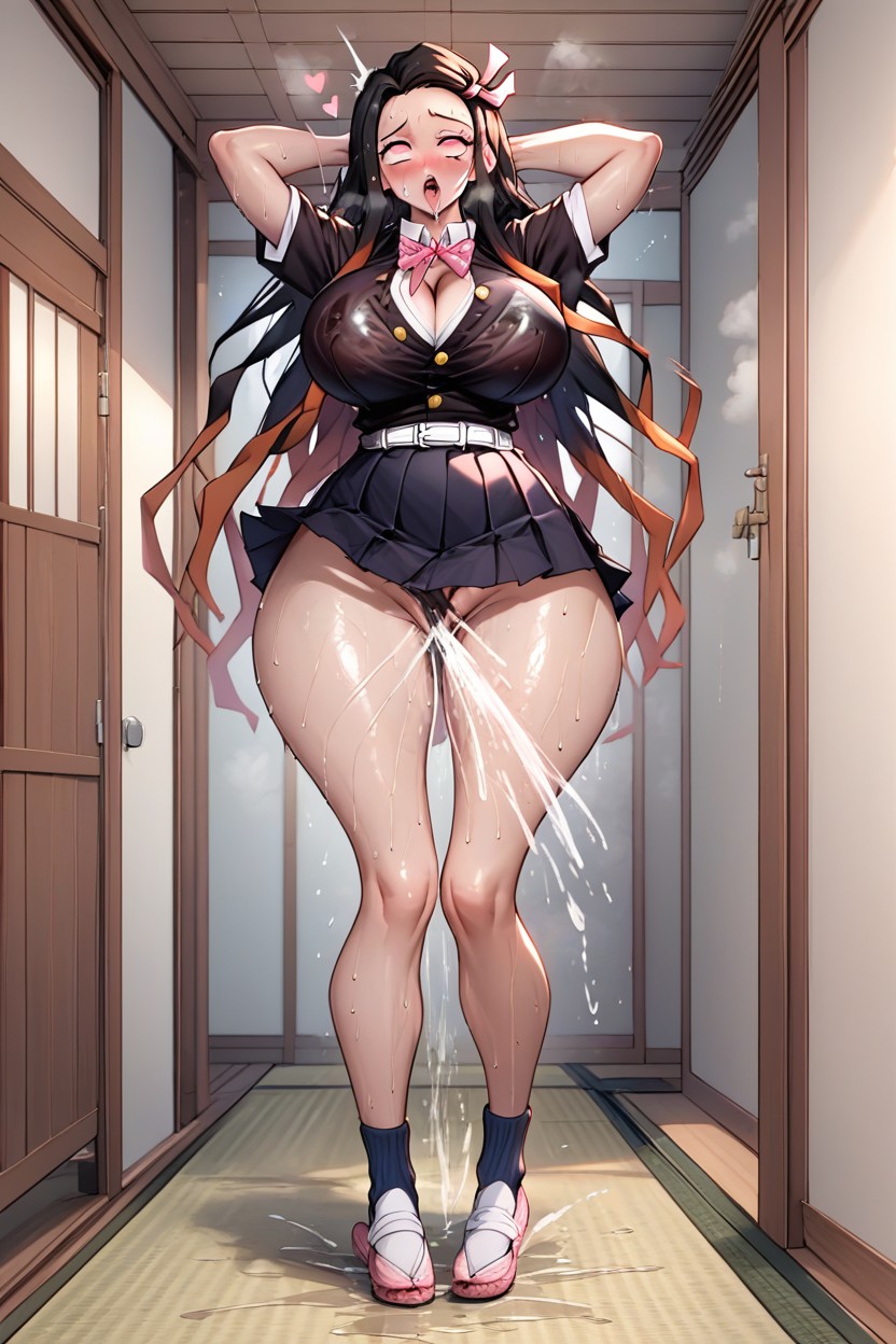 Demon Slayer Corps, Nezuko Kamado, Clothed Porno IA