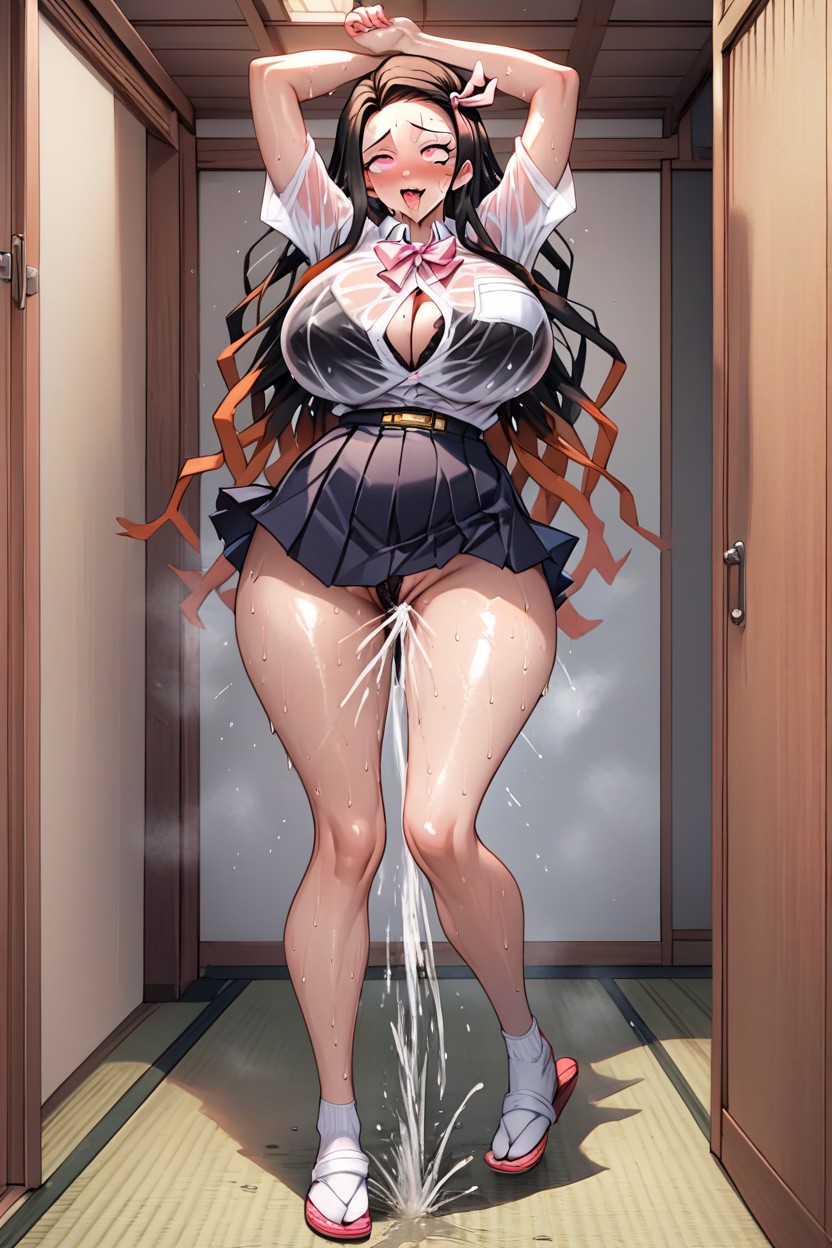 Massive Breasts, Bouncing Line, Messy Sweat AI Porn