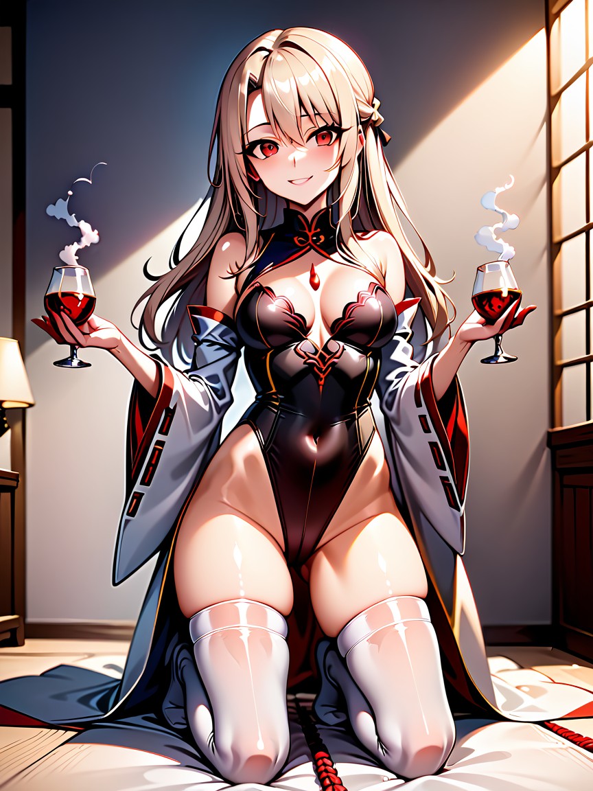 Woman, Largo, Dynamic Pose Hentai IA
