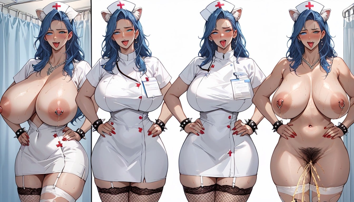 Nurse, Multiple Views, Big Tits Hentai AI Porn