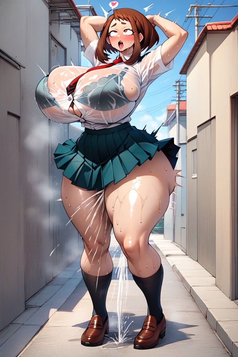 Curvy Body, Full Body, Massive Breasts Porno IA