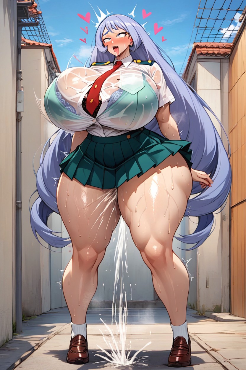 Ropa Mojada, Cuerpo Completo, Messy Sweat Porno IA