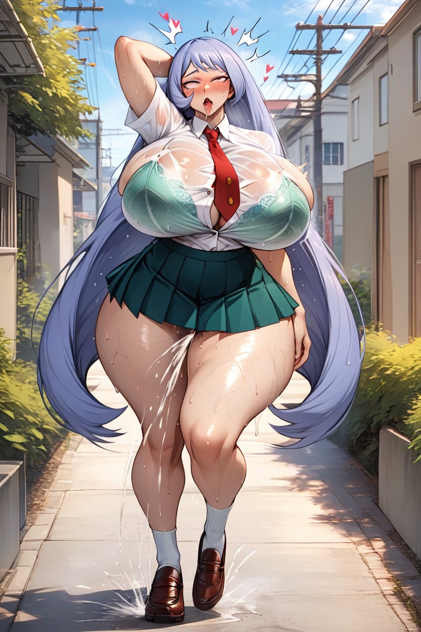 Buttons On Shirt Stretching, Ropa Mojada, Hearts Eyes Porno IA
