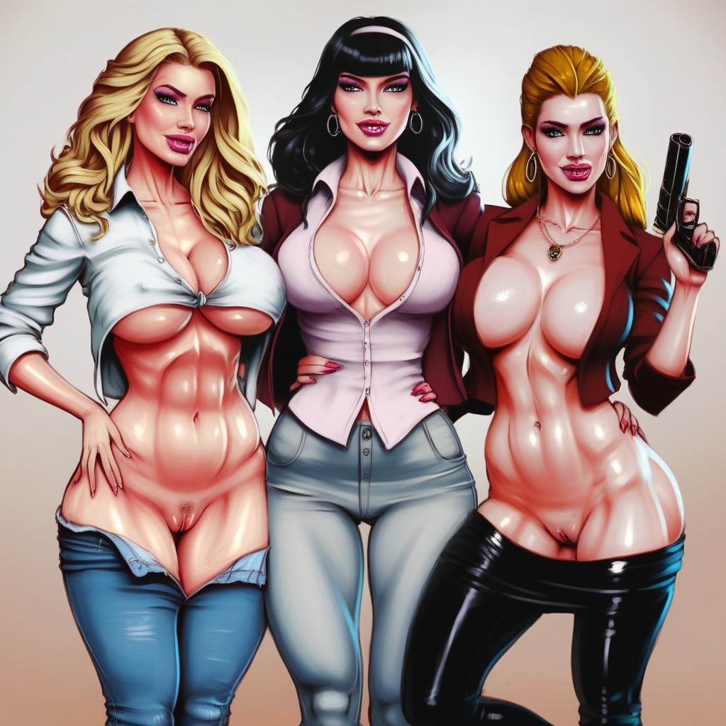Standing, Cleavage, Long Length AI Porn