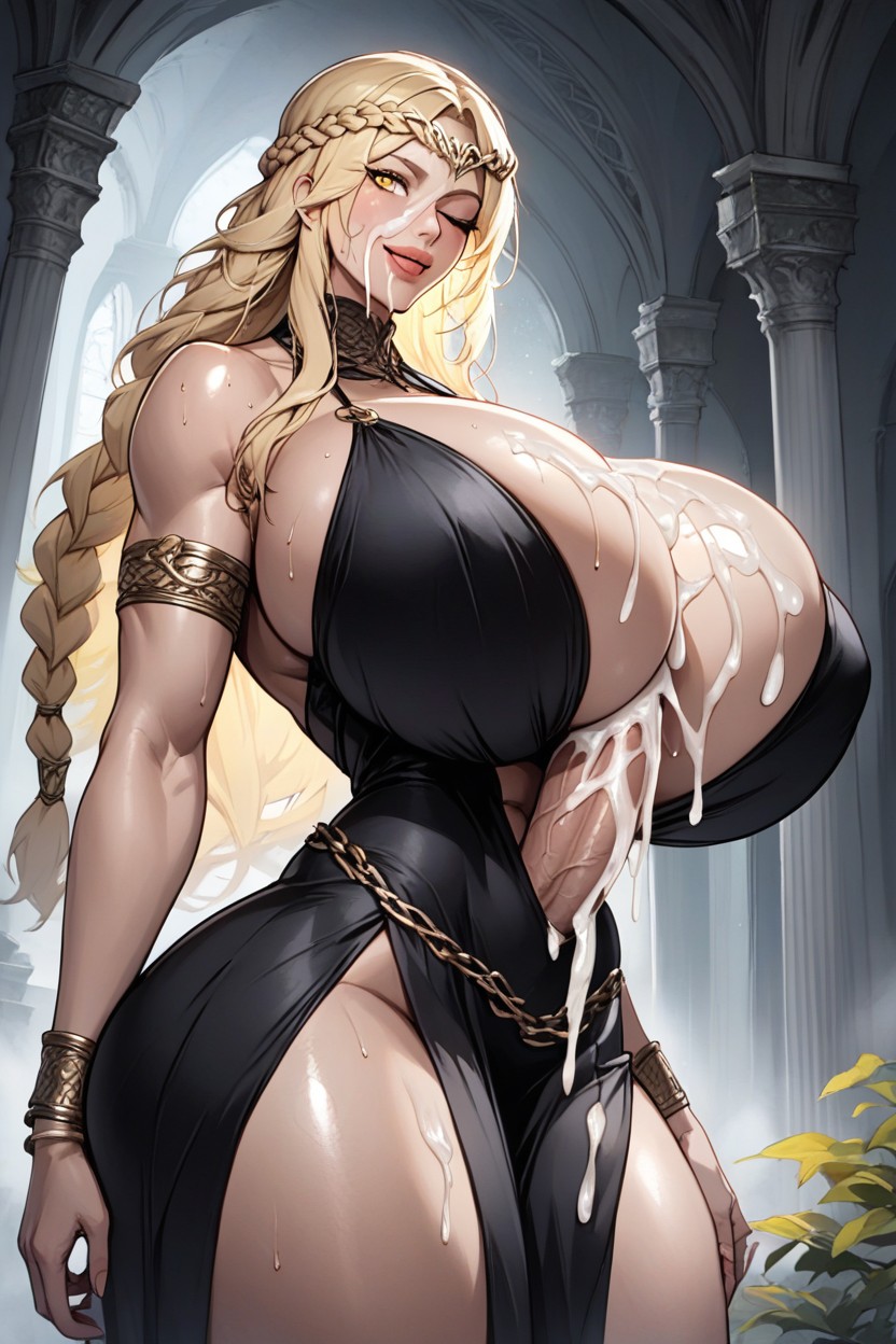 Cleavage, Front View, Solo Hentai AI Porn