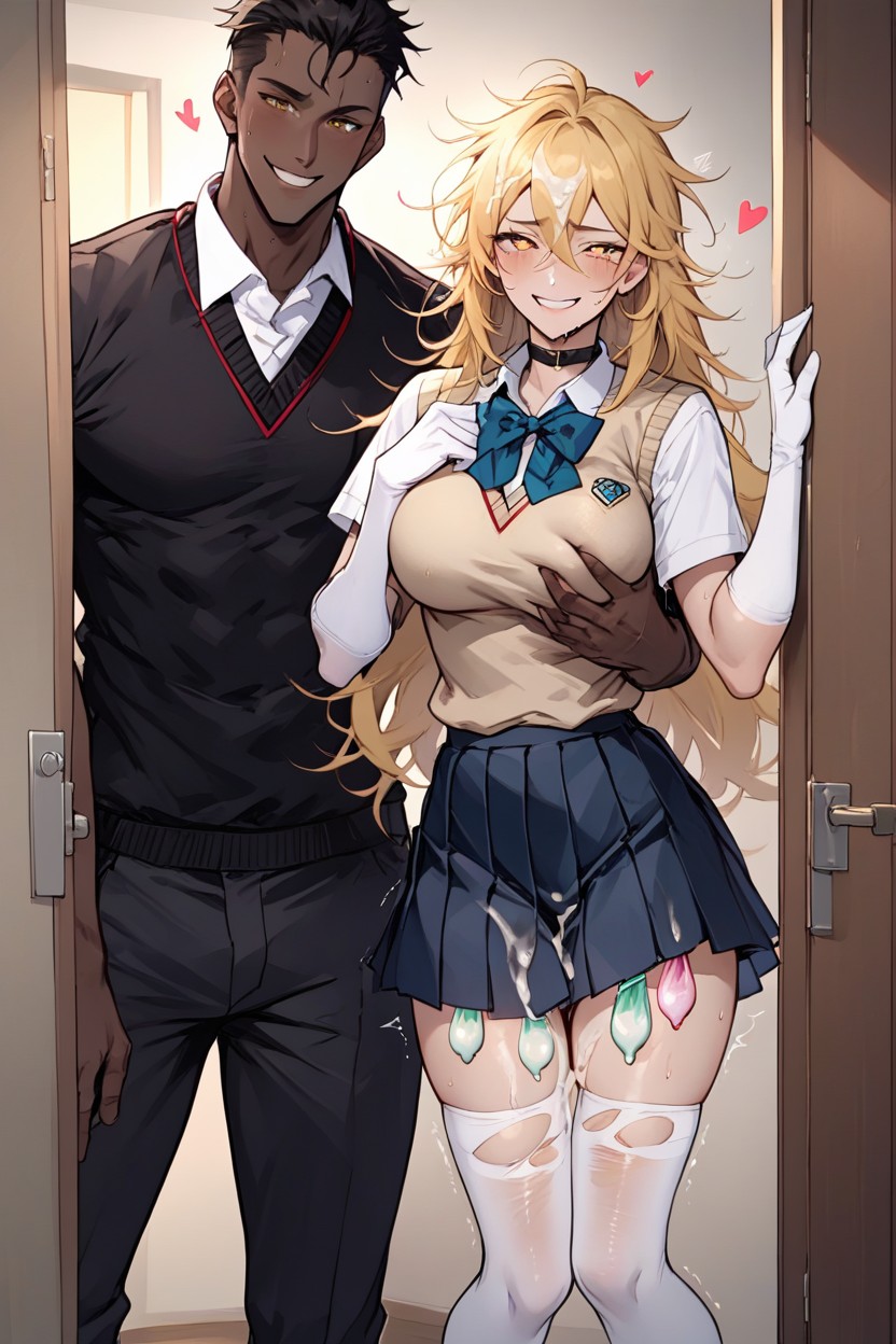 Summer Uniform, Shaking Legs, Tokiwadai School Uniform Hentai AI Porn