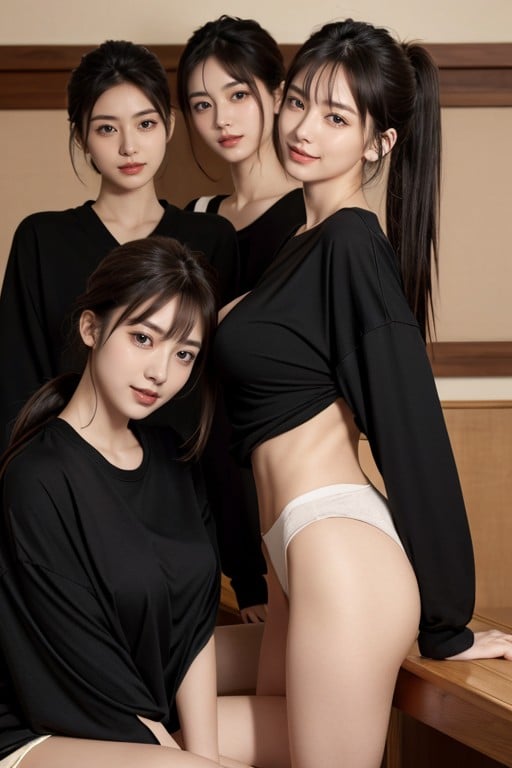 Japanese, Long Sleeves, Harem AI Porn