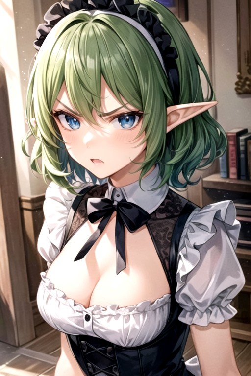 Short Length, Angry, Elf Ears AI Porn