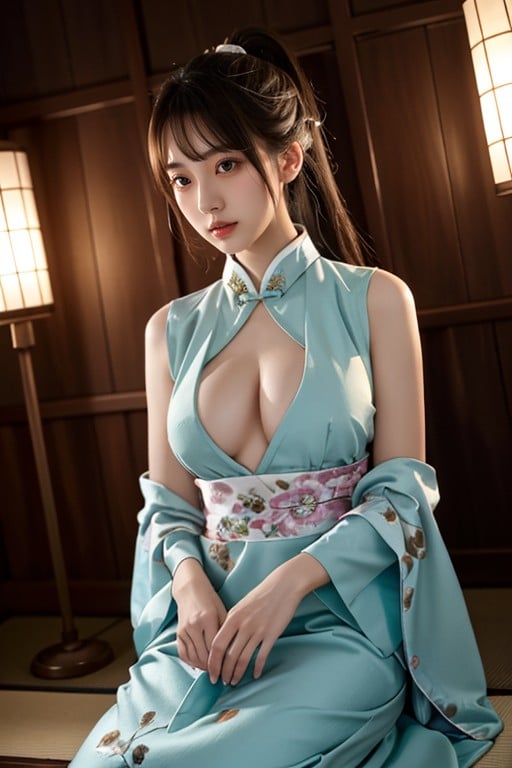 Dimly Lit, Japanese, Model AI Porn