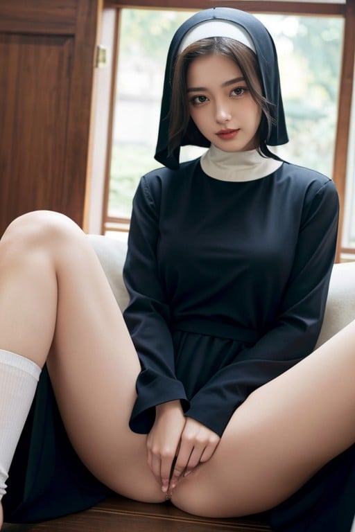 Horny, Nun, Short Length AI Porn