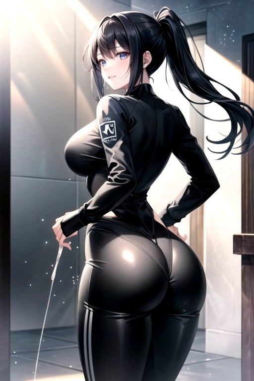 Dripping, Bulge, Racing Queen Skin Tight Outfit Hentai IA pornografia