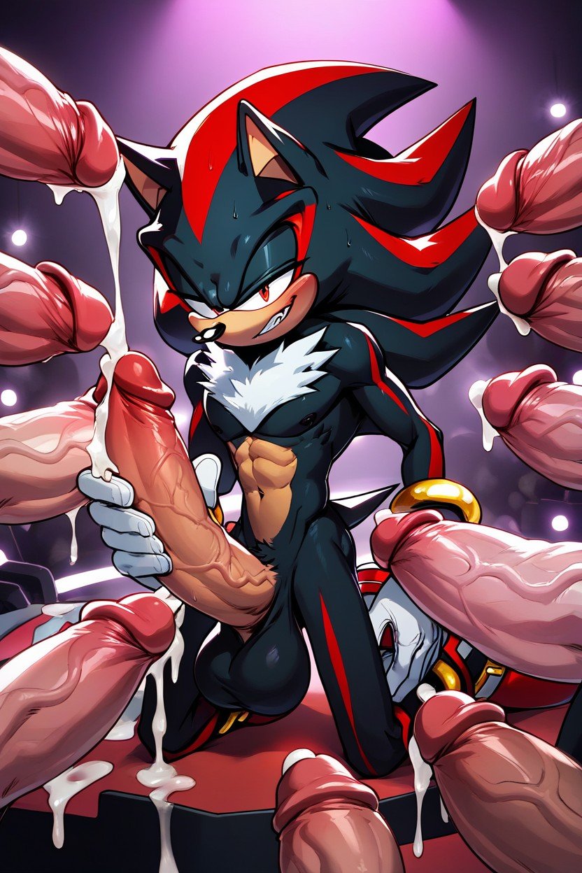 Shadow The Hedgehog From Sonic Gay, Auf Der Bühne, Gigantisch KI Schwulenporno
