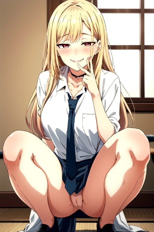 Kitagawa Marin (sono Bisuku Dōru Wa Koi O Suru), Espiègle, 30+Porno IA Hentai