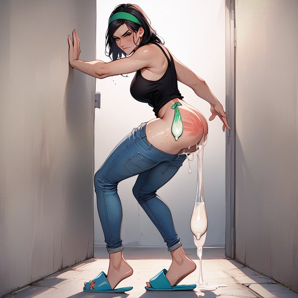 Culo Pequeño, Agachándose, Hayley Smith Porno IA