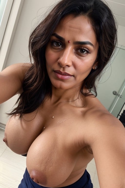 Indienne, Selfie, Agarrándose Las Porno IA