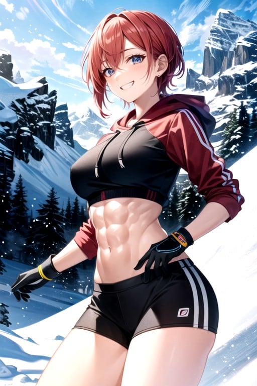 Red Hair, Grinning, Fit Hentai AI Porn