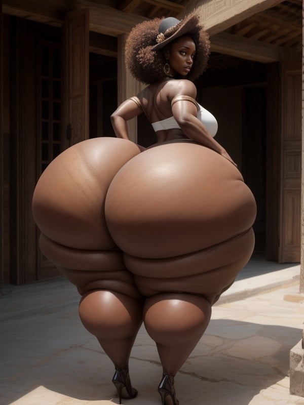 Beautiful Bottom Heavy Woman With Wide Hips, Thick Calves, GruesaPorno AI