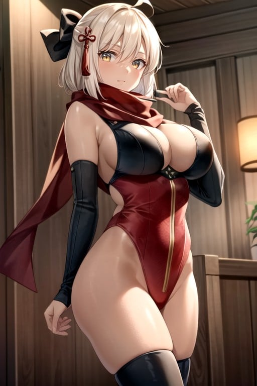 Medium Breast, Okita Sōji (fate/grand Order), Fat AI Porn