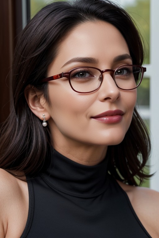 Black Turtleneck, Highly Detailed Image, Close Up AI Porn