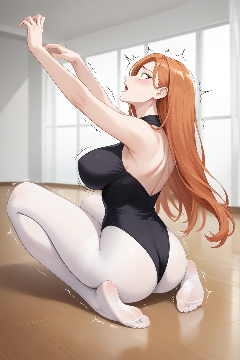 Face, Hazel Eyes, Ginger Hair Hentai AI Porn