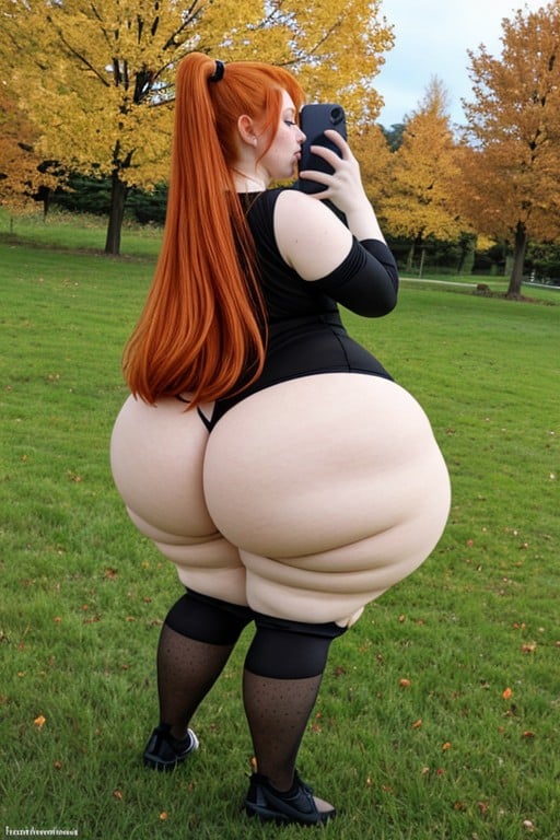 Round Face, A Thick Woman, セルフィーAIポルノ