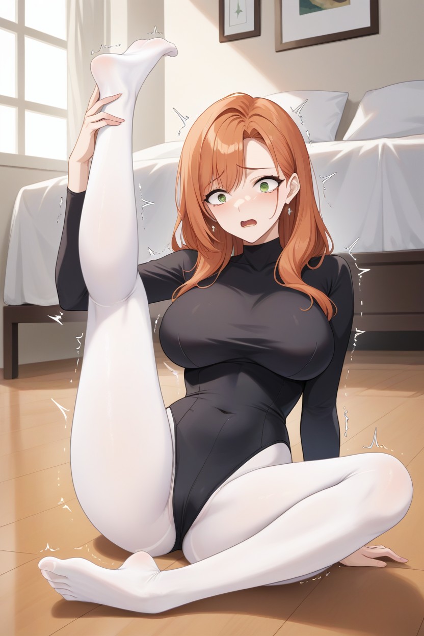 No Shoes, Pale Skin, Pretty Feet And Legs Hentai AI Porn