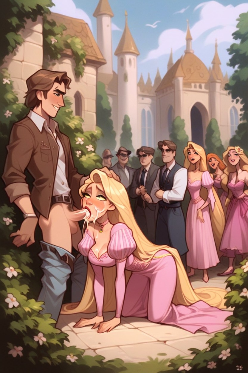 Repunzel From Tangled, Public Sex, Cleavage Exposed Furry AI Porn