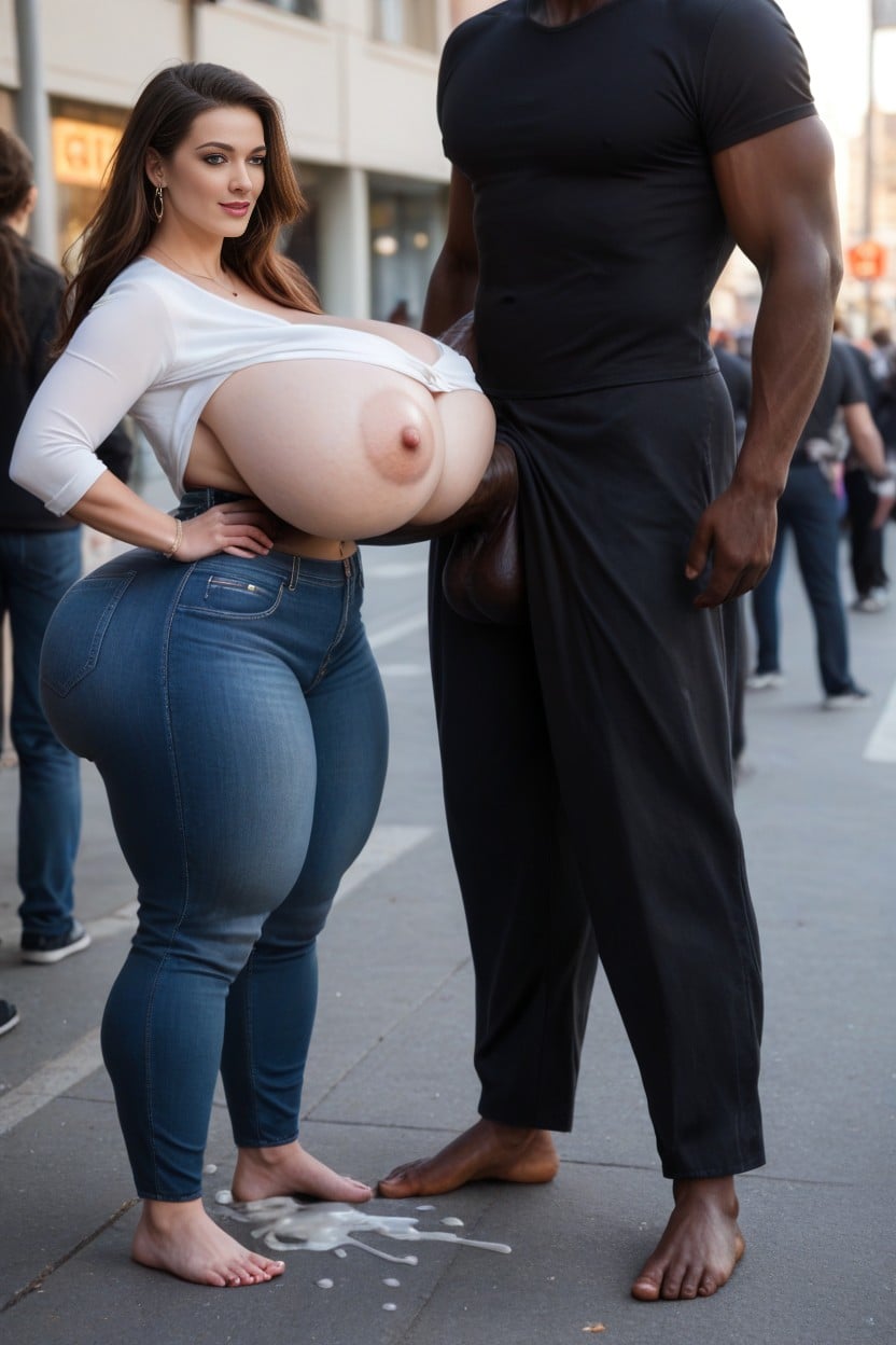 Both Visible In Frame, Extreme Hyper Cock, Cock Hangs Past Ankles Porno IA