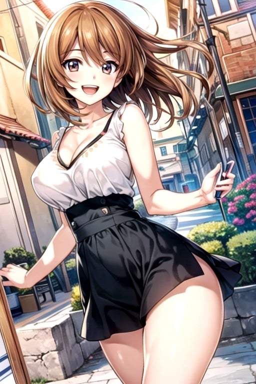 Nishizumi Miho From Girls Und Panzer, Cute, Manga In Color AI Porn