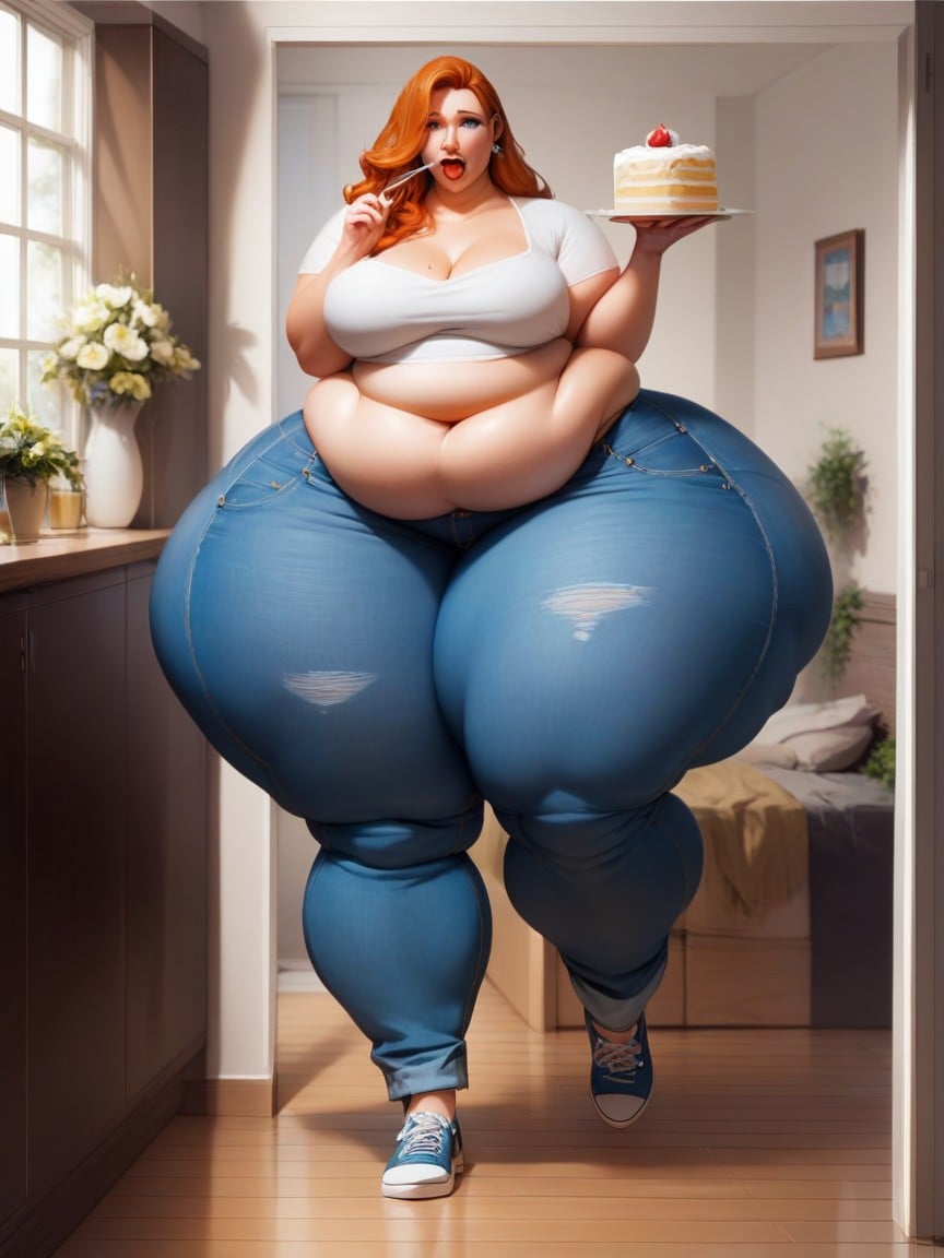 Blue Eyes, Ssbbw, Feedee AI Porn