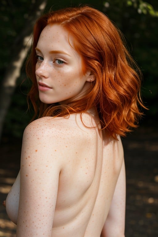 Freckles, Natural Breast, Looking At Viewer AI Porn