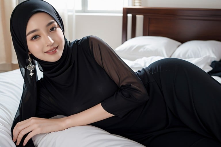 Full Body, Hijab, Long SkirtAI 포르노