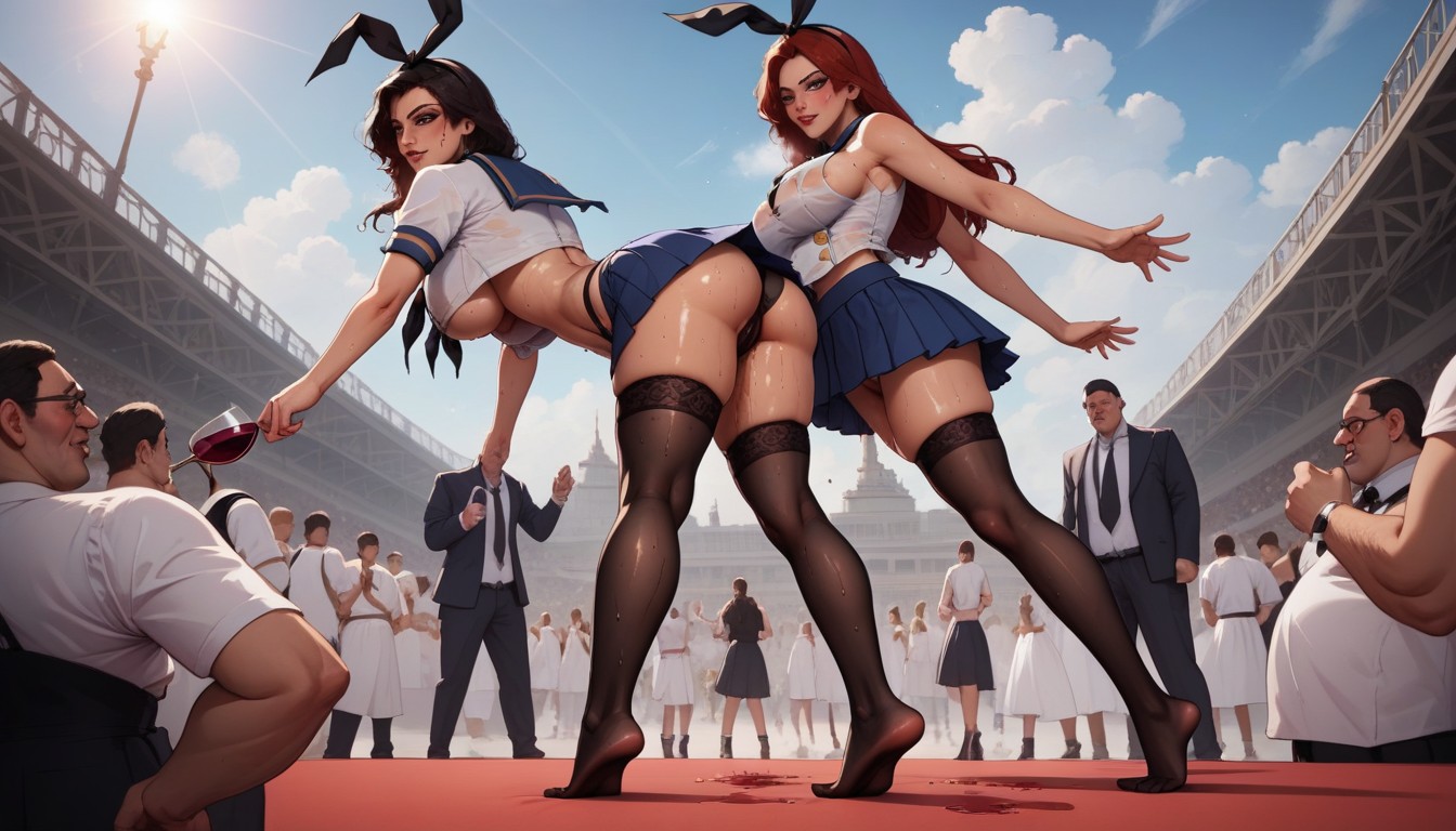 No Shoes, Hyper Realistic, 團體照片 AI黃片