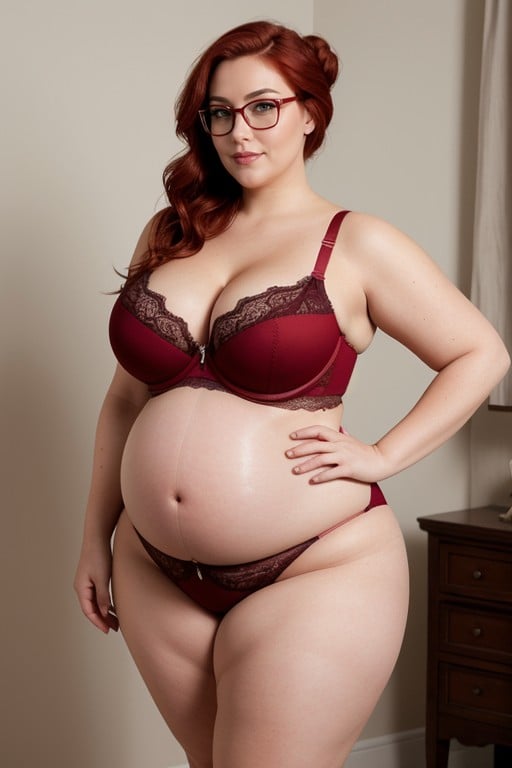 Lingerie Suit Is Transparent And Super Tight And Plus Size, Over Weight Pounds, Her Gained Curves Dont Fit Into To Her Old LingeriePorno IA