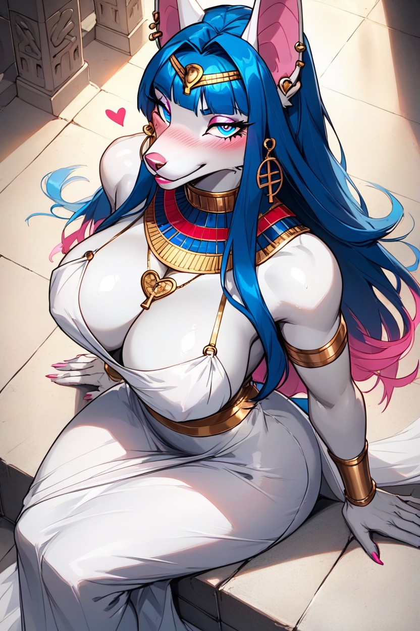 Massive, Love Hearts, Detailed Background Furry AI Porn