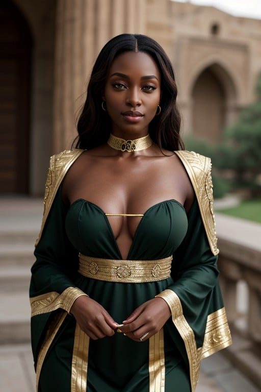 Africana, Sultry Face, Ropa AjustadaPorno AI