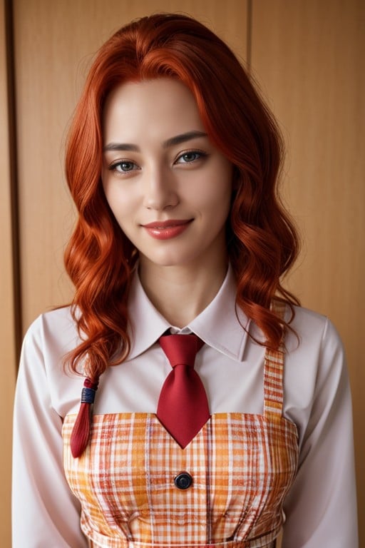 Cute, Multi Colored Hair, School Uniform AI Porn