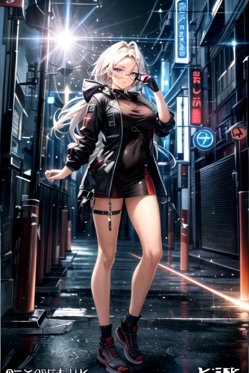 Ultra Detailed, Cyberpunk City, Thighs Exposed AI Porn