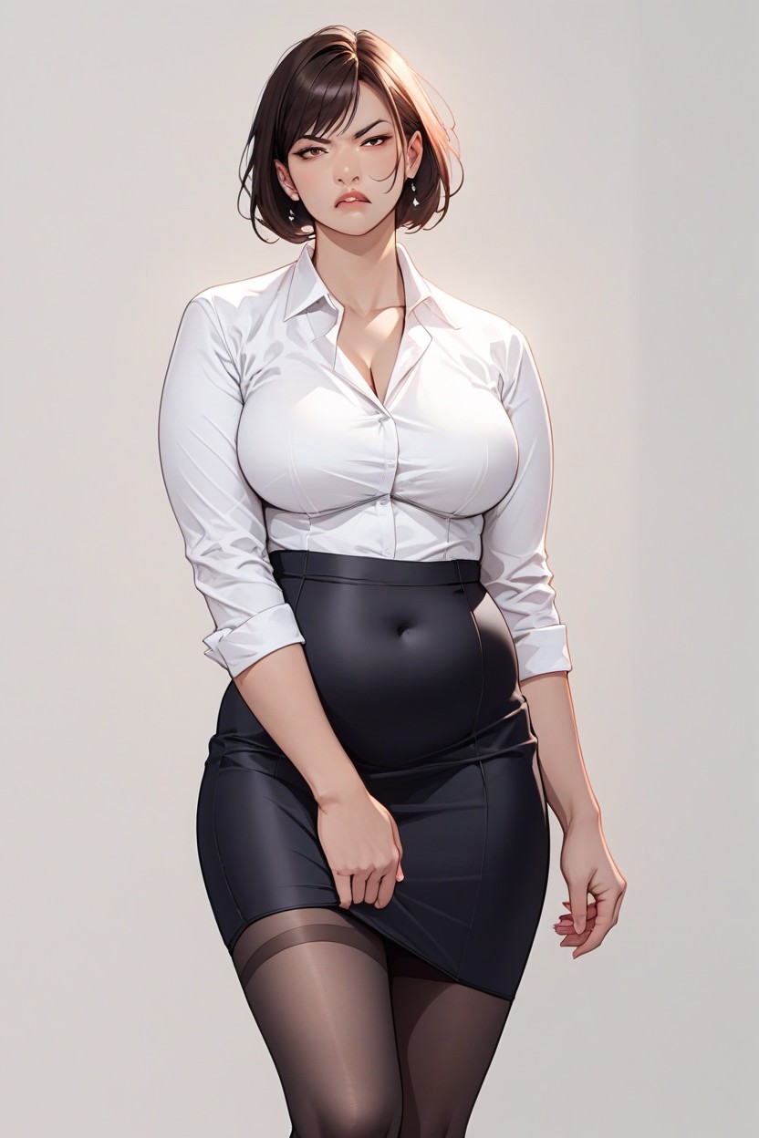 Teacher, Standing, Large Breast AI Porn